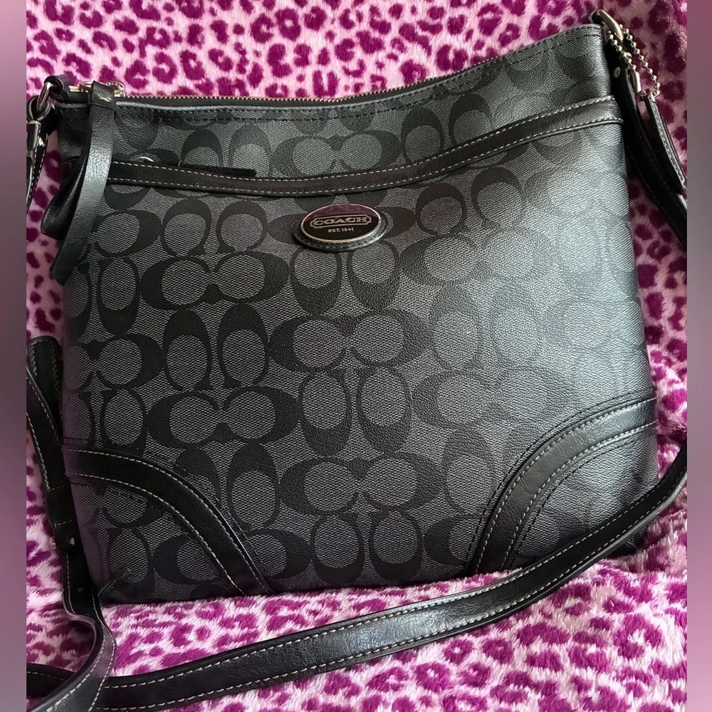 Coach Black Signature Crossbody Bag